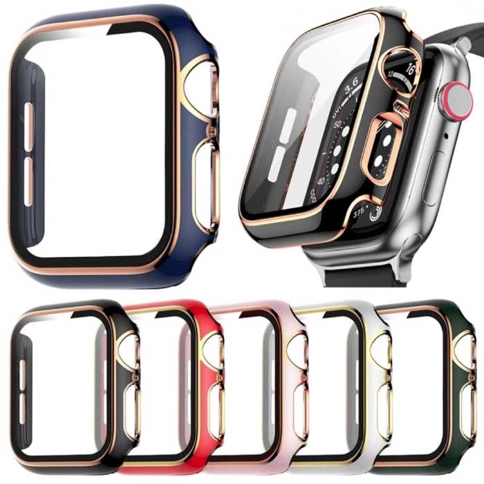 Stuff Certified® Plated Case for iWatch Series 41mm - Hard Bumper Case Cover Silver Green