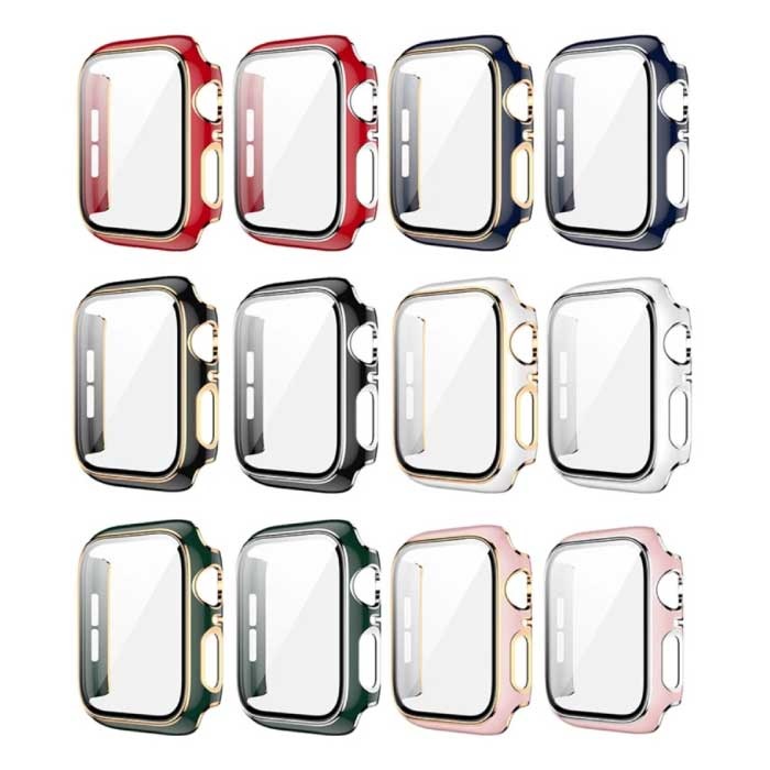 Stuff Certified® Plated Case for iWatch Series 41mm - Hard Bumper Case Cover Silver Green