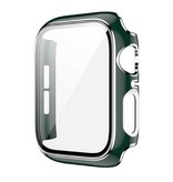 Stuff Certified® Boîtier plaqué pour iWatch Series 38 mm - Housse rigide pour pare-chocs Argent Vert