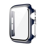 Stuff Certified® Plated Case for iWatch Series 38mm - Hard Bumper Case Cover Silver Blue