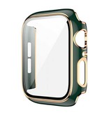 Stuff Certified® Plated Case for iWatch Series 38mm - Hard Bumper Case Cover Gold Green