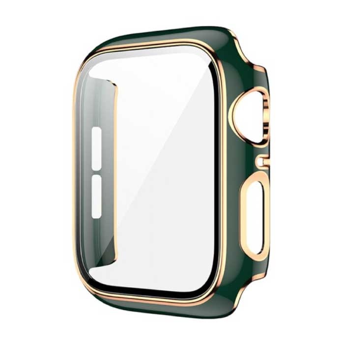 Stuff Certified® Plated Case for iWatch Series 40mm - Hard Bumper Case Cover Gold Green