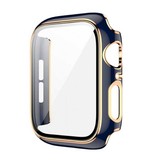 Stuff Certified® Plated Case for iWatch Series 38mm - Hard Bumper Case Cover Gold Blue