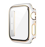 Stuff Certified® Plated Case for iWatch Series 42mm - Hard Bumper Case Cover Gold White