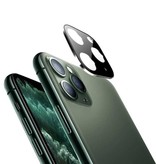 Stuff Certified® iPhone XS Max Camera Lens Cover - Tempered Glass and Metal Ring Black