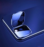 Stuff Certified® iPhone XR Camera Lens Cover - Tempered Glass and Metal Ring Black