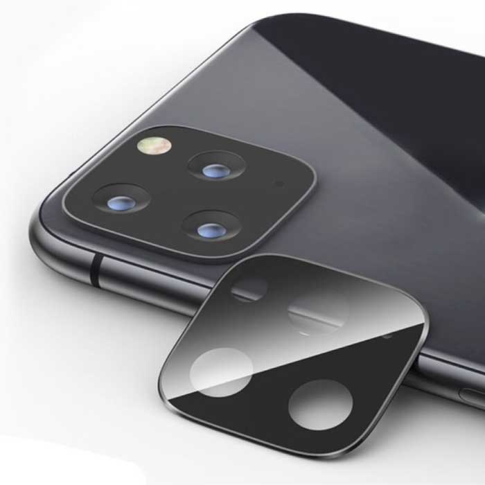 Cache Objectif Caméra iPhone XR - Verre Trempé et Anneau Métal Noir