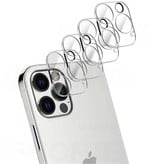 Stuff Certified® Confezione da 4 copriobiettivo per fotocamera in vetro temperato per iPhone 13 Pro - Protezione della custodia antiurto