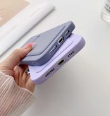 LVOEST Tarjetero para iPhone 7 - Funda tipo billetera con ranura para tarjetas Púrpura