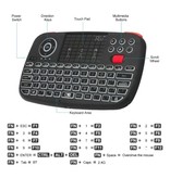 Stuff Certified® i4 Mini Backlit Wireless Keyboard - QWERTY 2.4GHz for Media Player Windows MacOS Android