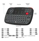 Stuff Certified® i4 Mini Verlicht Draadloos Toetsenbord - QWERTY 2.4GHz voor Mediaspeler Windows MacOS Android