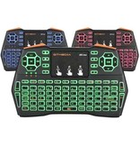 Stuff Certified® i8X Plus RGB Draadloos Toetsenbord - QWERTY 2.4GHz voor Mediaspeler Windows MacOS Android