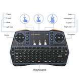 Stuff Certified® i8X Plus RGB Wireless Keyboard - QWERTY 2.4GHz for Media Player Windows MacOS Android