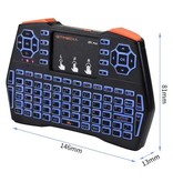 Stuff Certified® i8X Plus RGB Draadloos Toetsenbord - QWERTY 2.4GHz voor Mediaspeler Windows MacOS Android