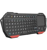 SeenDa Kabellose Mini-Tastatur mit Hintergrundbeleuchtung – QWERTZ 2,4 GHz für Media Player Windows MacOS Android