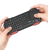 SeenDa Kabellose Mini-Tastatur mit Hintergrundbeleuchtung – QWERTZ 2,4 GHz für Media Player Windows MacOS Android