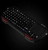 SeenDa Kabellose Mini-Tastatur mit Hintergrundbeleuchtung – QWERTZ 2,4 GHz für Media Player Windows MacOS Android