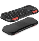 SeenDa Kabellose Mini-Tastatur mit Hintergrundbeleuchtung – QWERTZ 2,4 GHz für Media Player Windows MacOS Android