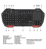 SeenDa Kabellose Mini-Tastatur mit Hintergrundbeleuchtung – QWERTZ 2,4 GHz für Media Player Windows MacOS Android