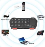 SeenDa Mini Backlit Wireless Keyboard - QWERTY 2.4GHz for Media Player Windows MacOS Android