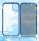 Stuff Certified® iPhone SE (2020) Magnetisch Privacy Hoesje met Tempered Glass - 360° Full Body Cover Hoesje + Screenprotector Zwart