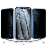 Stuff Certified® Funda Magnética de Privacidad con Vidrio Templado para iPhone 11 Pro - Funda de Cuerpo Completo 360° + Protector de Pantalla Dorado