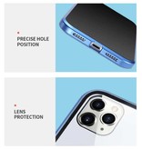 Stuff Certified® iPhone 11 Magnetic Privacy Case with Tempered Glass - 360° Full Body Cover Case + Screen Protector Blue