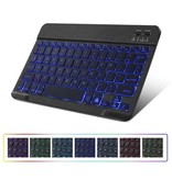 Unigogo Verlicht Draadloos Toetsenbord 10 Inch - QWERTY voor PC / iOS / Android Zwart