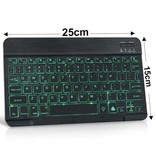 Unigogo Clavier sans fil rétroéclairé 10 pouces - QWERTY pour Media Player PC / iOS / Android