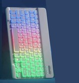 Unigogo Teclado Inalámbrico Retroiluminado 10 Pulgadas - QWERTY para Media Player PC / iOS / Android