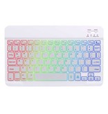 Unigogo Teclado Inalámbrico Retroiluminado 10 Pulgadas - QWERTY para Media Player PC / iOS / Android