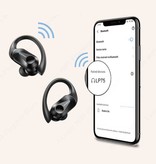 Lenovo Écouteurs sans fil LP7S - Écouteurs à commande tactile Bluetooth 5.3 Noir