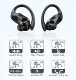 Lenovo Auriculares inalámbricos LP7S - Auriculares con control táctil Bluetooth 5.3 Negro