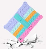 Stuff Certified® Pop It Hoesje voor iPad 10.2" met Kickstand - Bubble Cover Case Paars