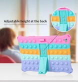 Stuff Certified® Coque Pop It pour iPad Air 1 avec béquille - Coque à bulles Color Mix Dark Blue