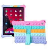 Stuff Certified® Pop It Case for iPad Mini 4 with Kickstand - Bubble Cover Case Rainbow