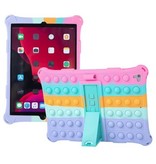 Stuff Certified® Pop It Case for iPad 9.7" (2018) with Kickstand - Bubble Cover Case Rainbow