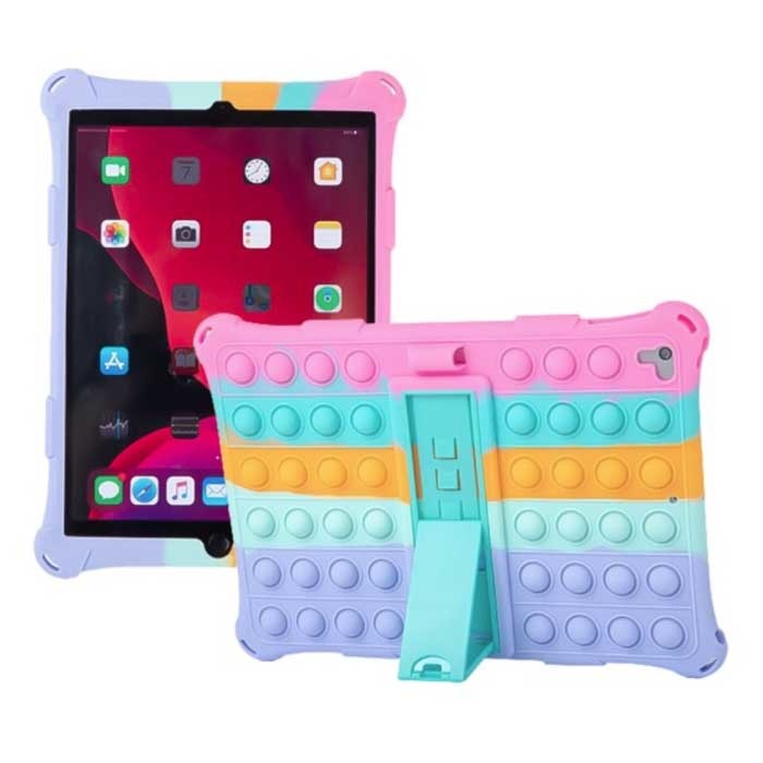 Pop It Case for iPad Air 1 with Kickstand - Bubble Cover Case Rainbow