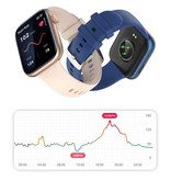 COLMI P45 Smartwatch Siliconen Bandje Fitness Sport Activity Tracker Horloge Android iOS Zwart