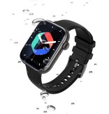 COLMI P45 Smartwatch Pasek silikonowy Fitness Sportowy zegarek do śledzenia aktywności Android iOS Czarny