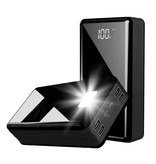 Stuff Certified® Power Bank 80.000 mAh z 4 portami - Wbudowana latarka - Zewnętrzna ładowarka awaryjna Ładowarka Czerwona