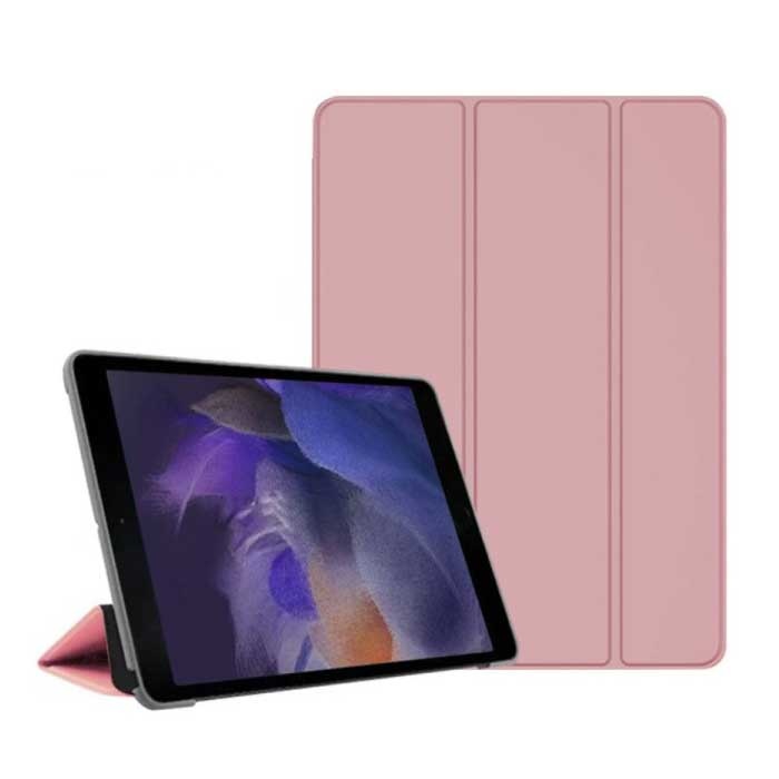 Samsung Galaxy Tab A8 10.5" (2021) Tri-Fold Cover Pieghevole - Custodia con Cavalletto Rosa