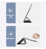 Stuff Certified® Samsung Galaxy Tab A8 10.5" (2021) Tri-Fold Cover Pliable - Étui avec Béquille Noir
