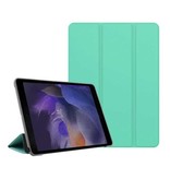 Stuff Certified® Samsung Galaxy Tab A8 10.5" (2021) Tri-Fold Cover Foldable - Funda con función atril verde marino