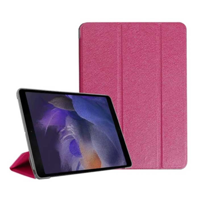 Samsung Galaxy Tab A8 10.5" (2021) Tri-Fold Cover Pieghevole - Custodia con Cavalletto Rosa