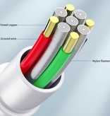 HICUTE Cavo di ricarica USB-C da 1 metro - Cavo dati per caricabatterie a ricarica rapida 6A/66W Bianco