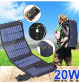 ZYCXEG Chargeur Solaire avec 4 Panneaux Solaires 20W - Chargeur de Batterie Portable à Énergie Solaire Flexible Sun Camo