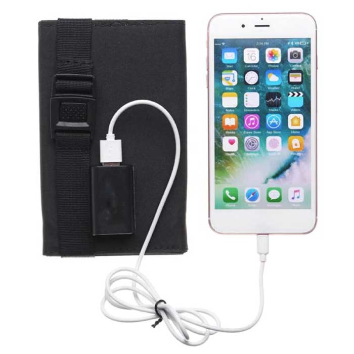 ZYCXEG Solarladegerät mit 4 Solarmodulen 20 W - Tragbares, flexibles Solarenergie-Ladegerät Sun Camo