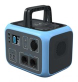 Bluetti Station de charge 500Wh/300W - Chargeur de batterie solaire pour générateur AC/DC Noir