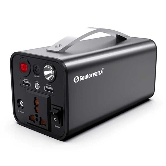 Soulor X16 Station de Recharge 68.000mAh - 250W AC/DC Générateur Chargeur de Batterie Solaire Argent